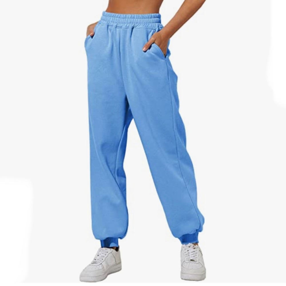 Blue sweatpants